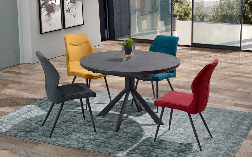 Table ronde en céramique COLZA